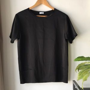 Black silk tee VINCE